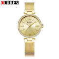 CURREN 9011 Watch Women Casual Fashion Quartz Wristwatches Crystal Design Ladies Gift relogio feminino